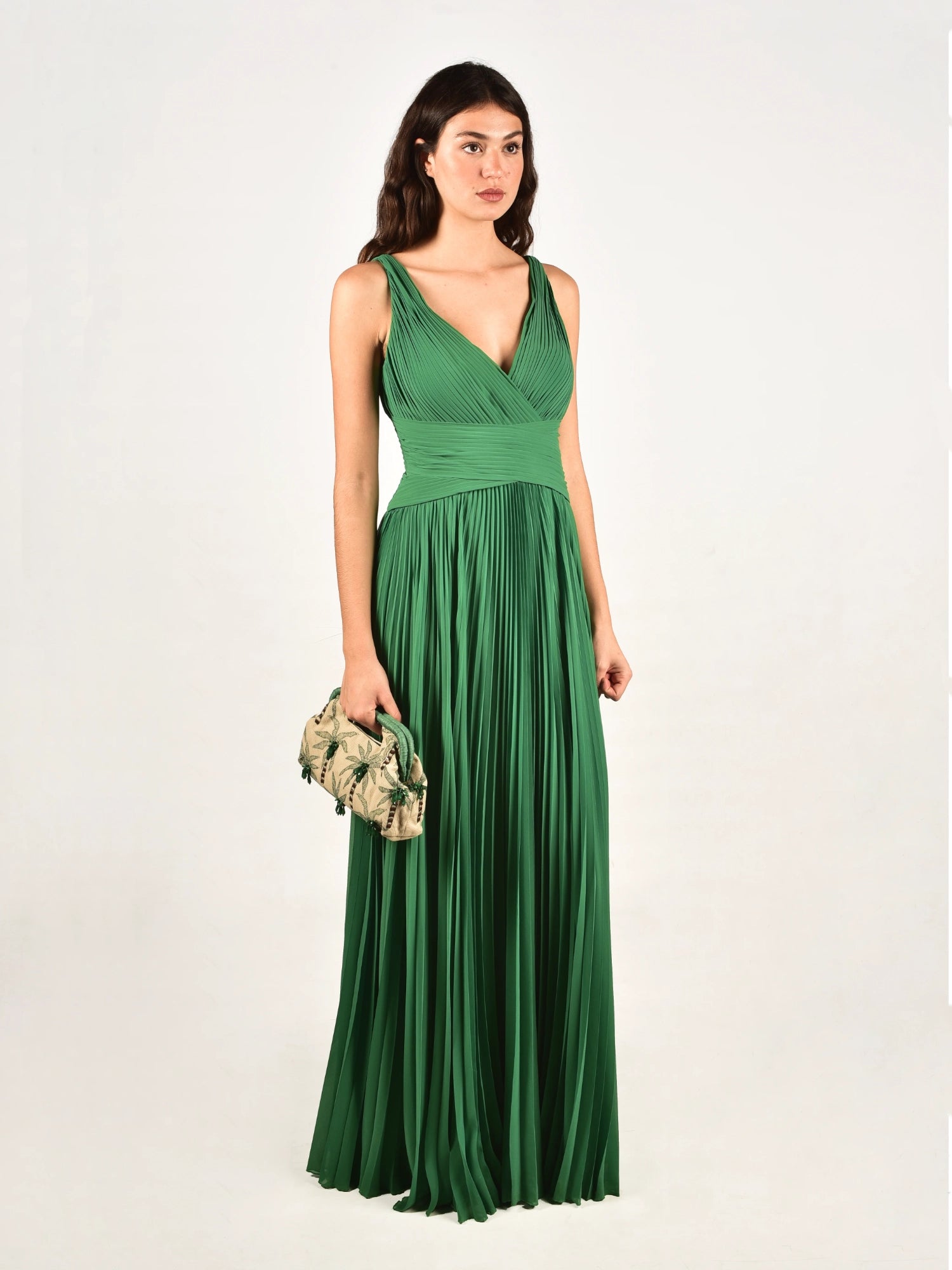 slim fit dress slacks Vestido plisado Pronovias – Tu Escaparate